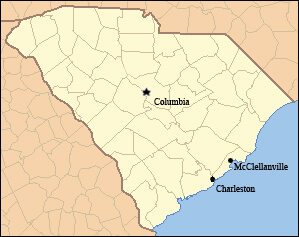 Map of South Carolina