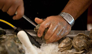Kelly Yandell, Oyster shucking, Galveston, Texas, 2011. Kelly Yandell, Oyster shucking, Galveston, Texas, 2011.