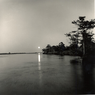 Nancy Marshall, Moon over Darien River, Georgia, 2010. Nancy Marshall, Moon over Darien River, Georgia, 2010.