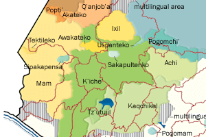 Linguistic map of Guatemala, 2011. Linguistic map of Guatemala, 2011.