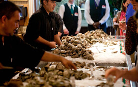 Kelly Yandell, Foodways Texas oyster tasting at Gaido's Restaurant, Galveston, Texas, 2011. Kelly Yandell, Foodways Texas oyster tasting at Gaido's Restaurant, Galveston, Texas, 2011.