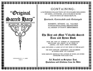 Original Sacred Harp title page, 1911. Digitized by Aldo Ceresa, 2011. Original Sacred Harp title page, 1911. Digitized by Aldo Ceresa, 2011.