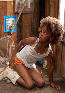 Quvenzhané Wallis as Hushpuppy. Still from Beasts of the Southern Wild, Twentieth Century Fox, 2012. Quvenzhané Wallis as Hushpuppy. Still from Beasts of the Southern Wild, Twentieth Century Fox, 2012.