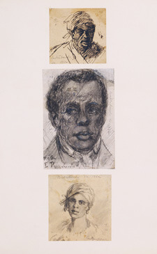 David Hunter Strother, Sketches of “contrabands,” enslaved African Americans who crossed into the federal lines, 1862. Courtesy of the Library of Virginia.