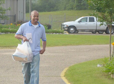 Natasha Trethewey's brother Joe, still from Congregation, 2010.