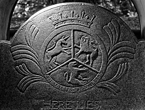 Daniel W. Patterson (photographer), The Reverend William Richardson headstone (1771), Waxhaw Presbyterian Church, Lancaster County, South Carolina. Gravestone attributed to the Bigham workshop. Daniel W. Patterson (photographer), The Reverend William Richardson headstone (1771), Waxhaw Presbyterian Church, Lancaster County, South Carolina. Gravestone attributed to the Bigham workshop.