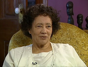 Interview with Shirley Andrews Lowrie, still from Somebody Else, Somewhere Else, 2010. Interview with Shirley Andrews Lowrie, still from Somebody Else, Somewhere Else, 2010.