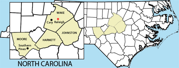Map of North Carolina