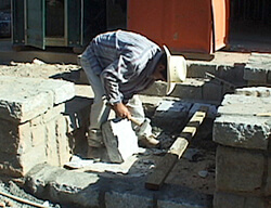 William Brown and Mary Odem, A laborer working in masonry, northern Georgia. William Brown and Mary Odem, A laborer working in masonry, northern Georgia.