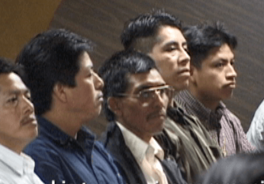 William Brown and Mary Odem, Men at meeting of Pastoral Maya, northern Georgia. William Brown and Mary Odem, Men at meeting of Pastoral Maya, northern Georgia.