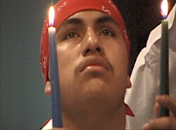 William Brown and Mary Odem, A person participating in the annual celebration of Santa Eulalia, Cherokee County, Georgia, 2003. William Brown and Mary Odem, A person participating in the annual celebration of Santa Eulalia, Cherokee County, Georgia, 2003.