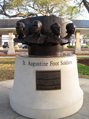Figure 35. Holly Goldstein, St. Augustine Foot Soldiers Monument, Plaza de la Constitución, St. Augustine, Florida, 2012.