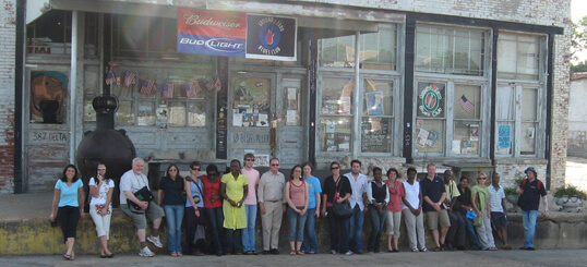 Ruth Maron, The group at Ground Zero Blues Club, Clarksdale, Mississippi, 2008. Ruth Maron, The group at Ground Zero Blues Club, Clarksdale, Mississippi, 2008.