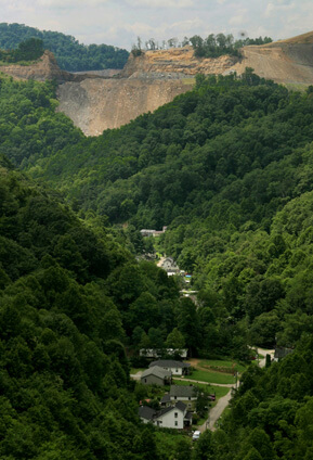 Earl Dotter, Mountaintop removal mine site above McRoberts, Kentucky, 2005.