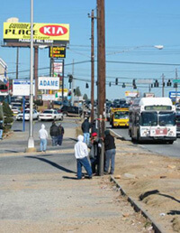 Terry Easton, Waiting for work. Buford Highway, Chamblee, Georgia, December 2004.