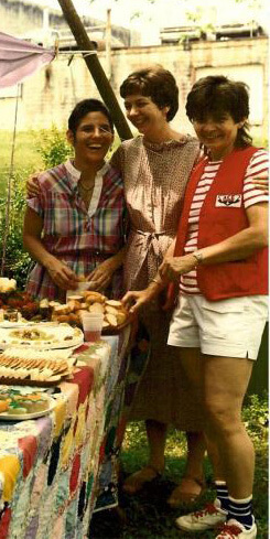 Photographer unknown, former owner Sherry Emory, founder Linda Bryant, and volunteer Liz Hill, Atlanta, Georgia, 1979.