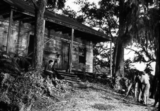 Todd Webb. Richard Leacock filming a scene from Louisiana Story, Weeks Island, Louisiana, c. 1947. Courtesy of Standard Oil of New Jersey Collection, Special Collections, University of Louisville.