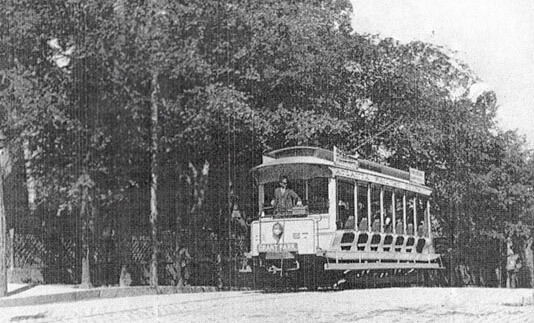 Nine Mile Circle Trolley, circa 1895. Nine Mile Circle Trolley, circa 1895.