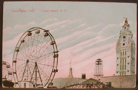 Postcard from Coney Island, Steeplechase Park, Coney Island, NY, circa 1908