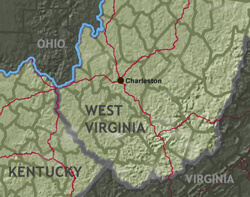 Map of the Central Appalachia region (Base Map Data: US Census Bureau) Map of the Central Appalachia region (Base Map Data: US Census Bureau)