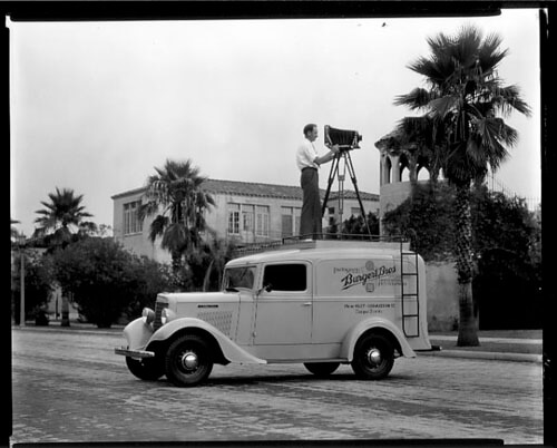 Burgert Brothers, Photographer and camera atop new Burgert Brothers truck parked by Davis Island pool building, Tampa, Florida, 1936. Catalog no.: PA 5906. Courtesy, Tampa-Hillsborough County Public Library System. Burgert Brothers, Photographer and camera atop new Burgert Brothers truck parked by Davis Island pool building, Tampa, Florida, 1936. Catalog no.: PA 5906.