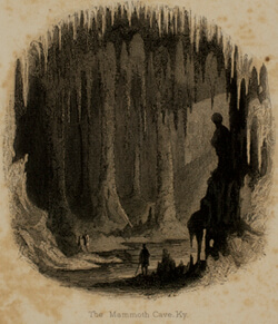 Bayard Taylor, The Mammoth Cave, title page from At Home and Abroad, 1859. Bayard Taylor, The Mammoth Cave, title page from At Home and Abroad, 1859.