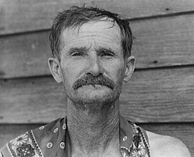 Walker Evans, Bud Fields, cotton sharecropper, Hale County, Alabama, ca. 1936. Library of Congress, Prints and Photographs Division, FSA-OWI Collection, LC-USF342- 008145-A. Walker Evans, Bud Fields, cotton sharecropper, Hale County, Alabama, ca. 1936. Library of Congress, Prints and Photographs Division, FSA-OWI Collection, LC-USF342- 008145-A.