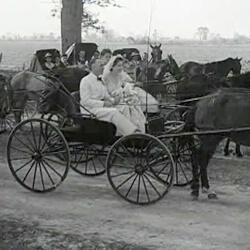 Still from André de LaVarre's "Quaint Folks" in Cajuns of the Teche, Columbia Pictures, 1942.