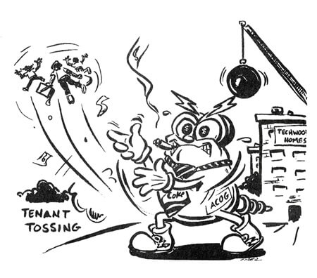 Tenant Tossing Cartoon Tenant Tossing Cartoon