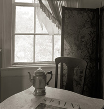 Nancy Marshall, Upstairs with coffee pot, Andalusia, Spring 2007. Nancy Marshall, Upstairs with coffee pot, Andalusia, Spring 2007.