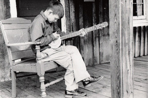 John Cohen, Boy with tin can banjo, KY, 1959 John Cohen, Boy with tin can banjo, KY, 1959