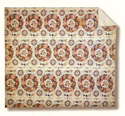 Laurel Horton, Whole Cloth Chintz Wedding Quilt, circa 1850 Laurel Horton, Whole Cloth Chintz Wedding Quilt, circa 1850