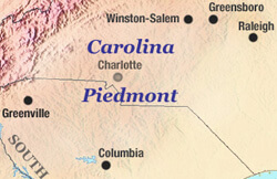 Sarah Toton, Carolina Piedmont map, 2006. Sarah Toton, Carolina Piedmont map, 2006.