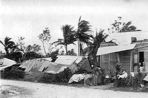 The results of the hurricane, 1899. Originally published in George W. Davis's Military Government of Porto Rico from October 18, 1898, to April 30, 1900 (Washington DC: US Government, 1902), 612. Courtesy of the Library of Congress Hispanic Division, loc.gov/rr/hispanic/1898/sanciriaco.html. The results of the hurricane, 1899. Originally published in George W. Davis's Military Government of Porto Rico from October 18, 1898, to April 30, 1900 (Washington DC: US Government, 1902), 612. Courtesy of the Library of Congress Hispanic Division, loc.gov/rr/hispanic/1898/sanciriaco.html.