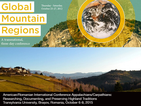 Global mountain regions conferences, University of Kentucky, 2012, and Transylvania University, Romania, 2015. Screenshot by Southern Spaces.