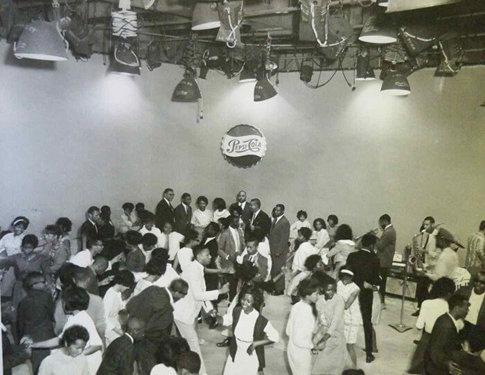 Young dancers on Teenage Frolics. Pepsi's sponsorship of Teenage Frolics was important to the show's financial viability. Raleigh, North Carolina, ca. 1960s. Used with permission of Yvonne Holley, Lewis Family Papers #5499, Southern Historical Collection, The Wilson Library, University of North Carolina at Chapel Hill.