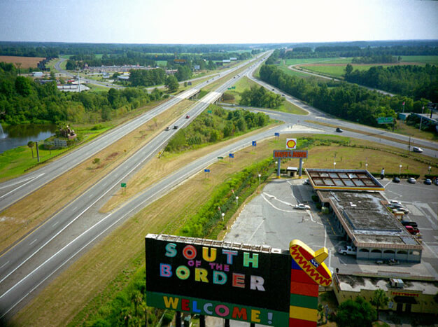 Vern Kousky, View from giant sombrero, South of the Border, South Carolina, 2007. Vern Kousky, View from giant sombrero, South of the Border, South Carolina, 2007.