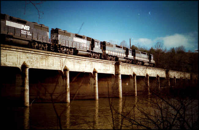 Don Blankenship, Slow pass, Asheville, North Carolina, 1988. Don Blankenship, Slow pass, Asheville, North Carolina, 1988.