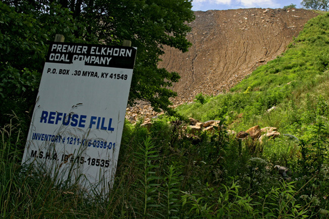 Earl Dotter, Premier Elkhorn Coal Company refuse fill, Pike County, Kentucky, 2005. Earl Dotter, Premier Elkhorn Coal Company refuse fill, Pike County, Kentucky, 2005.