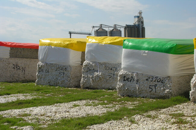 David Wharton, Cotton modules and gin, Tallulah, Louisiana, 2006. David Wharton, Cotton modules and gin, Tallulah, Louisiana, 2006.