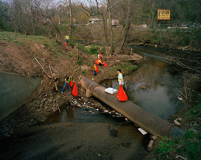 Jeff Rich, Clean-up on the Swannanoa River, Asheville, North Carolina, 2007. Jeff Rich, Clean-up on the Swannanoa River, Asheville, North Carolina, 2007.
