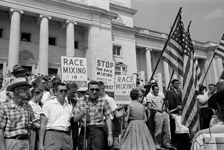 John T. Bledsoe, Rally at State Capitol, Little Rock, Arkansas, 1959. John T. Bledsoe, Rally at State Capitol, Little Rock, Arkansas, 1959.