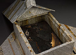 Burned church artist's book, interior, Amos Paul Kennedy Jr., Kennedy and Sons Collection, Emory University Manuscript, Archives and Rare Book Library. Burned church artist's book, interior, Amos Paul Kennedy Jr., Kennedy and Sons Collection, Emory University Manuscript, Archives and Rare Book Library.