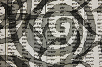 Blood of the Slaughtered I, 2001. Detail. Photograph by Dave Dawson Photography.