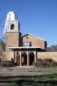 Edgewater Baptist Church, 5900 Paris Avenue, Gentilly, New Orleans, Louisiana, November 23, 2005. Photograph by Lauren Tilton. © Lauren Tilton. Edgewater Baptist Church, 5900 Paris Avenue, Gentilly, New Orleans, Louisiana, November 23, 2005. Photograph by Lauren Tilton. © Lauren Tilton.