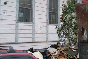 Rebuilding, Bywater, New Orleans, Louisiana, February 2010. Photograph by Dorothy Moye. © Dorothy Moye. Rebuilding, Bywater, New Orleans, Louisiana, February 2010. Photograph by Dorothy Moye. © Dorothy Moye.
