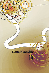 Details from Toxic Release Mapping, Petrochemical America, page 150–151. Illustration by Kate Orff. Courtesy of author.