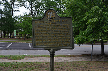 Historical marker of Confederate line prior to Battle of Atlanta attack, Inman Park, Atlanta, Georgia, May 10, 2014. Photograph by Daniel Pollock. Historical marker of Confederate line prior to Battle of Atlanta attack, Inman Park, Atlanta, Georgia, May 10, 2014. Photograph by Daniel Pollock.