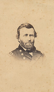 Lieutenant Ulysses S. Grant, general-in-chief of the Union armies. Carte de visite, albumen print. Lieutenant Ulysses S. Grant, general-in-chief of the Union armies. Carte de visite, albumen print.