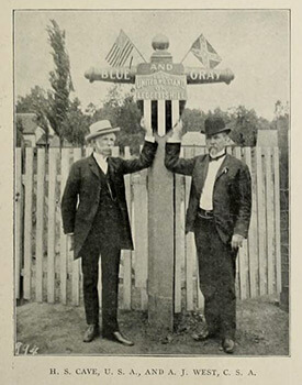 Blue-Gray reunion, Leggett's Hill, 1906, Confederate Veteran. Blue-Gray reunion, Leggett's Hill, 1906, Confederate Veteran.